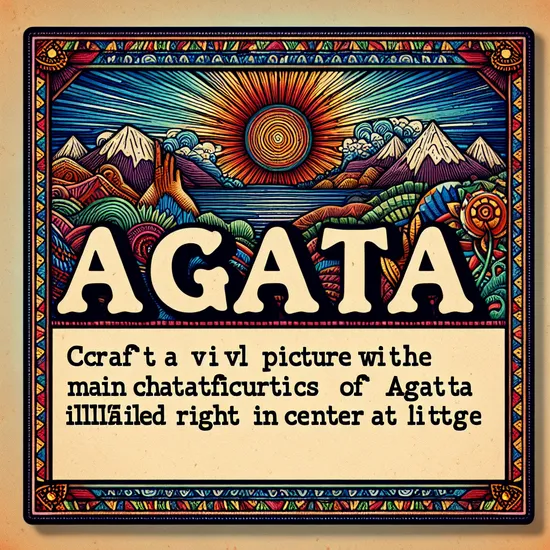 Agata - Discover Its Meaning, Origin, Popularity and Related Names