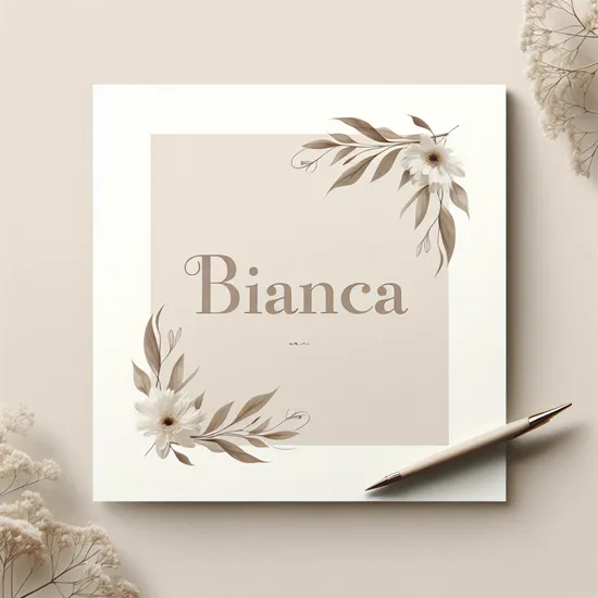 Bianca - Discover the Meaning, Origin, and Popularity