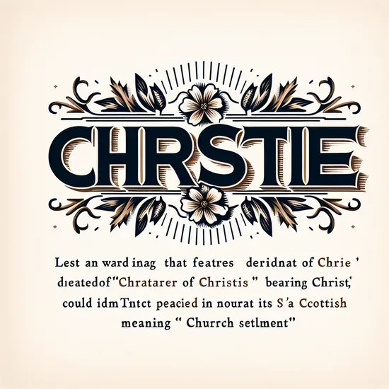 Christie - Meaning, Origin, Popularity, and Similar Names