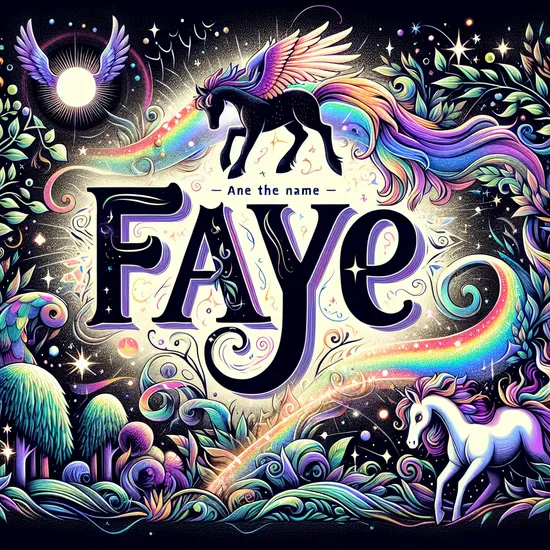 Faye: Meaning, Origin, Popularity and Related Names