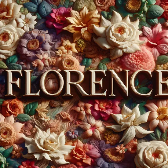 Florence - Cultural Heritage, Popularity, and Name Significance