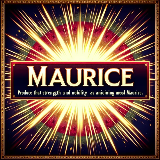 Maurice - Meaning, Origin, Popularity, and Related Names