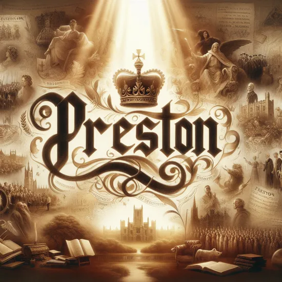 Preston - Meaning, Origin, Popularity, Similar Names