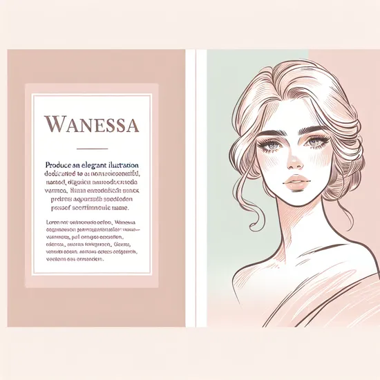 Wanessa - Discover Name Meaning, Origin, and Popularity